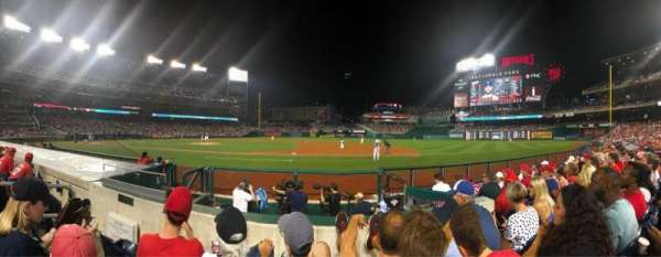 Nationals Park, section: 130, row: F, seat: 15