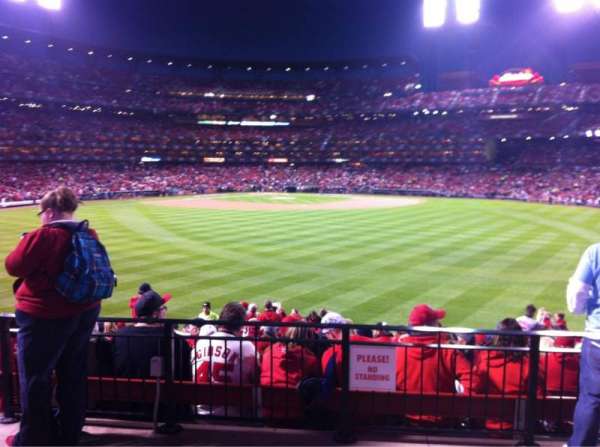Busch Stadium, section: Freese’s Landing, row: A, seat: 46