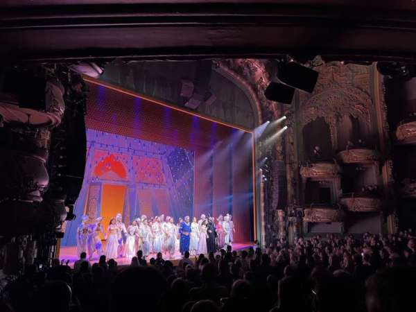 New Amsterdam Theatre, section: Orchestra L, row: Q, seat: 27
