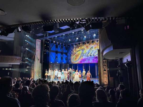Stephen Sondheim Theatre, section: Orchestra R, row: P, seat: 22