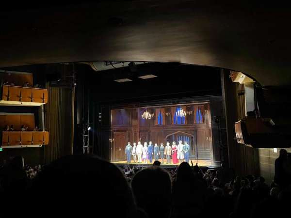 Ahmanson Theatre, section: Rear Orchestra, row: W, seat: 1