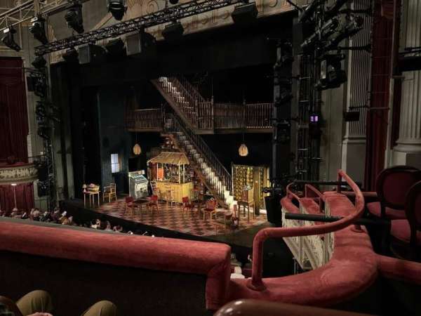 Broadhurst Theatre, section: Mezzanine R, row: B, seat: 22