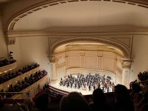 Carnegie Hall, section: Lower Balcony R, row: D, seat: 5