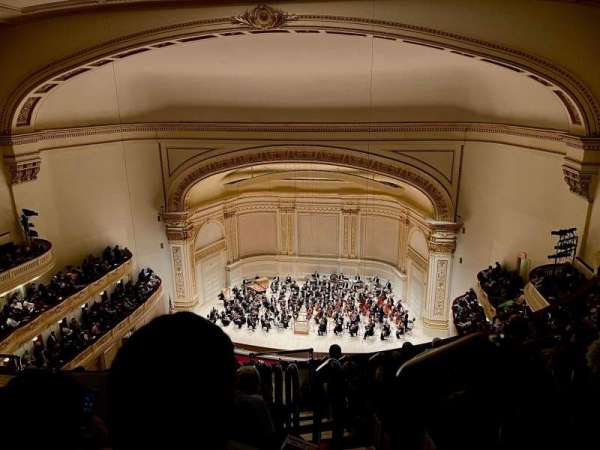 Carnegie Hall, section: Lower Balcony R, row: H, seat: 122