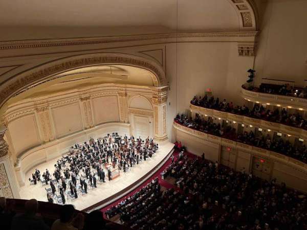 Carnegie Hall, section: Lower Side Balcony L, row: D, seat: 53