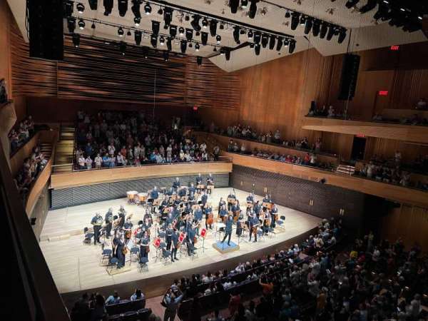 David Geffen Hall, section: Second Tier Front Side L, row: A, seat: 57