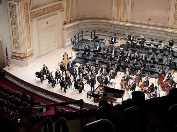 Carnegie Hall, section: Lower Balcony RC, row: G, seat: 20