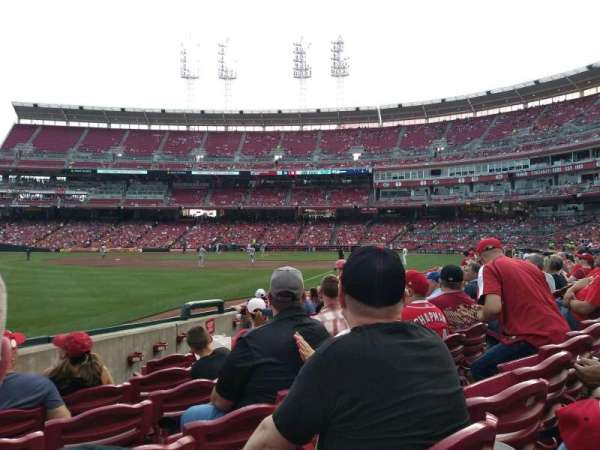 Great American Ball Park, section: 110, row: K, seat: 9