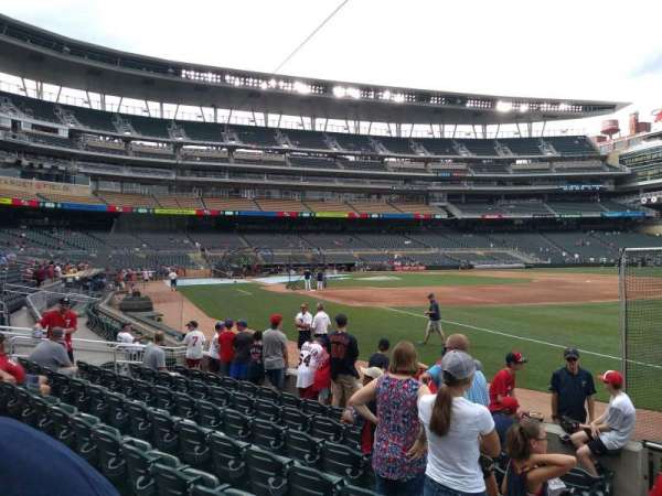 Target Field, section: 103, row: 8, seat: 24