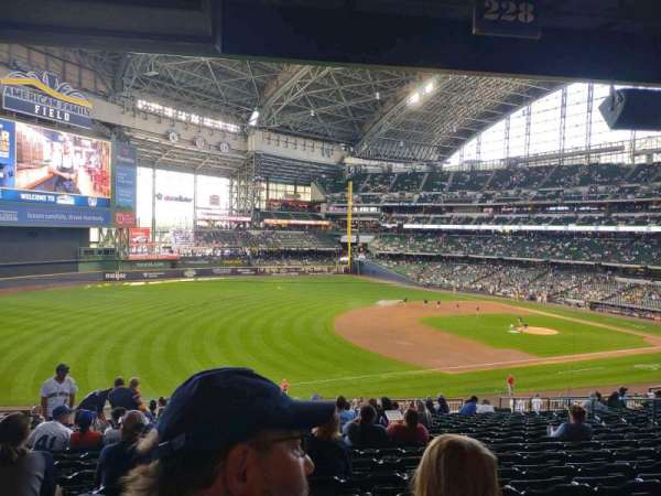 American Family Field, section: 228, row: 18, seat: 14