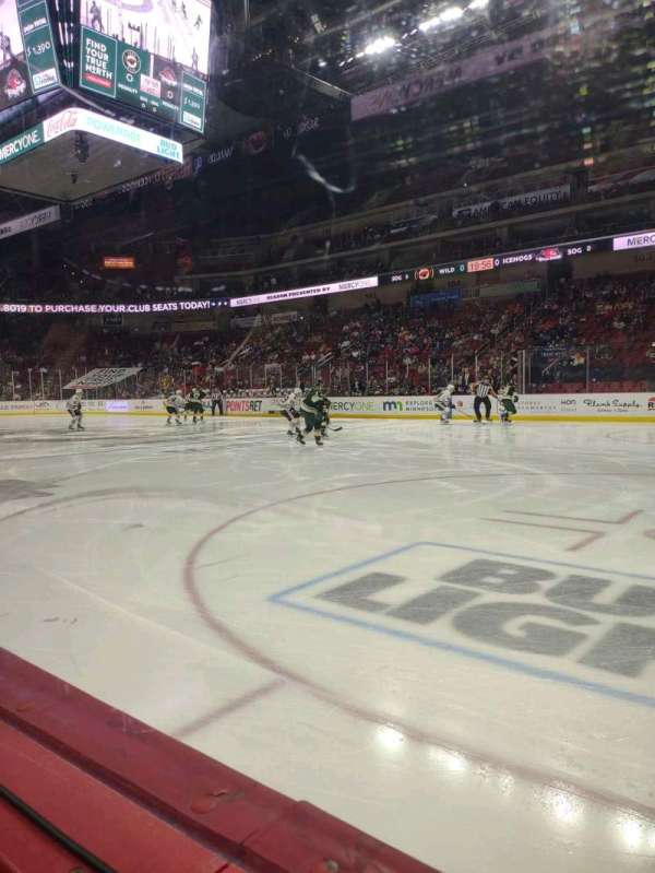 Casey's Center, section: 114, row: A, seat: 1