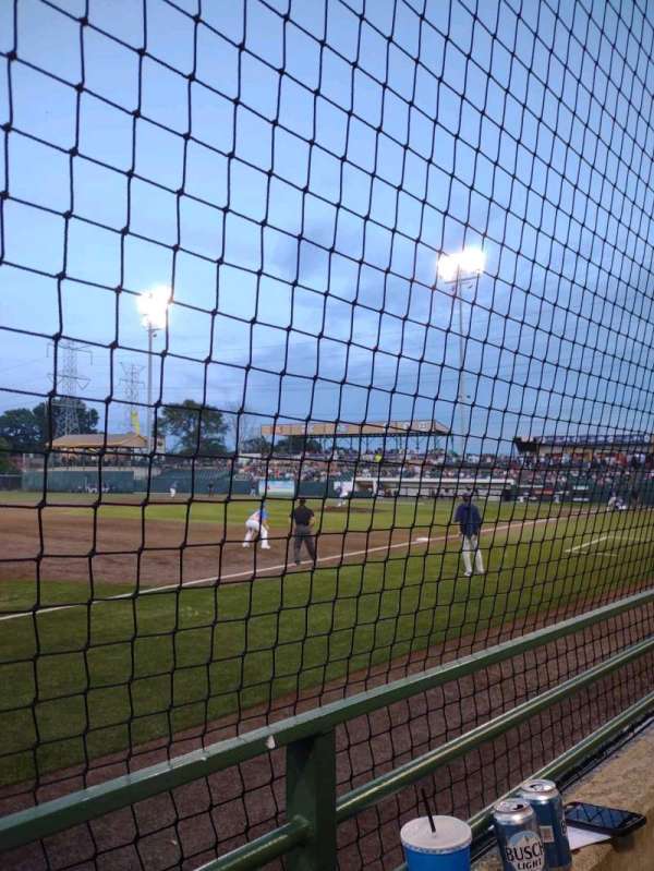 Ozinga Field, section: B, row: 1, seat: 4