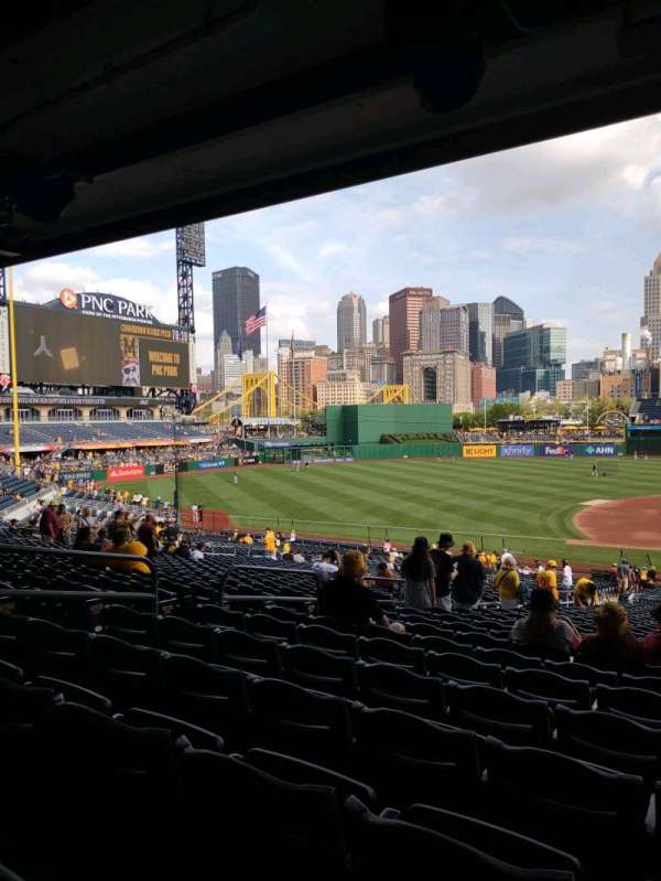 PNC Park, section: 124, row: FF, seat: 9