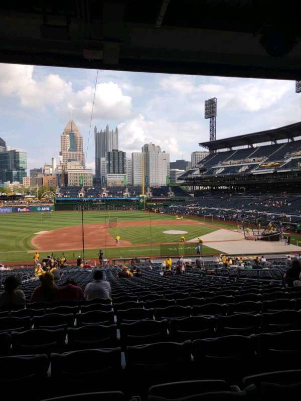 PNC Park, section: 124, row: FF, seat: 9