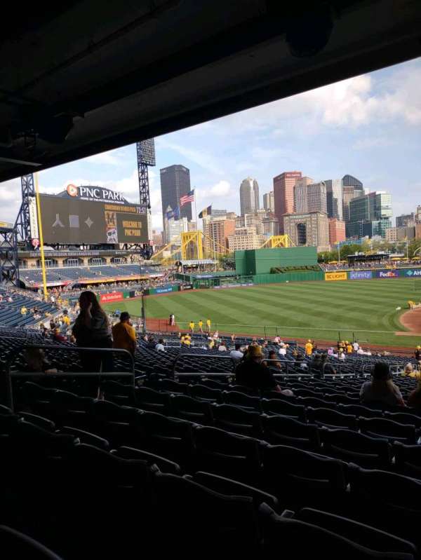 PNC Park, section: 124, row: FF, seat: 9