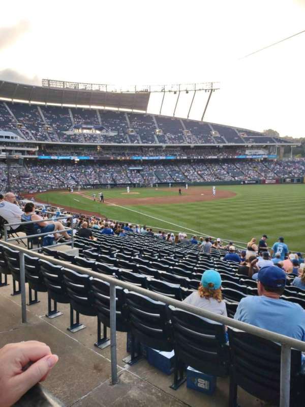 Kauffman Stadium, section: 245, row: AA, seat: 13