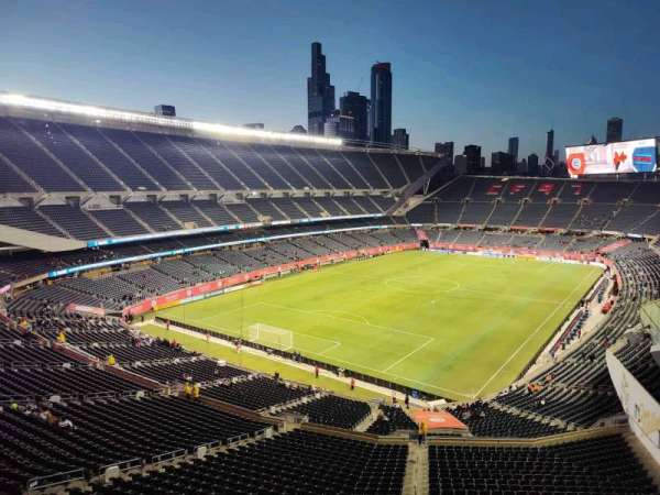 Soldier Field, section: SS, row: A, seat: 72