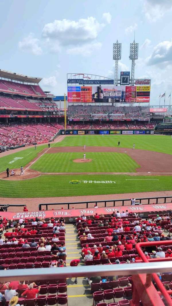 Great American Ball Park, section: 301, row: A, seat: 5