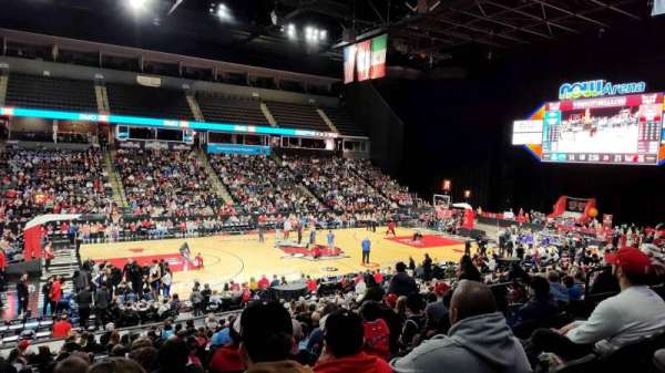 Now Arena, section: 115, row: 19, seat: 8