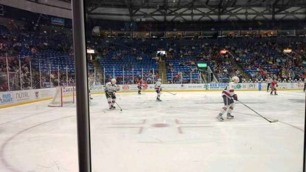 Grossinger Motors Arena, section: 111, row: B, seat: 1