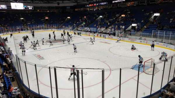 Grossinger Motors Arena, section: 116, row: A, seat: 4