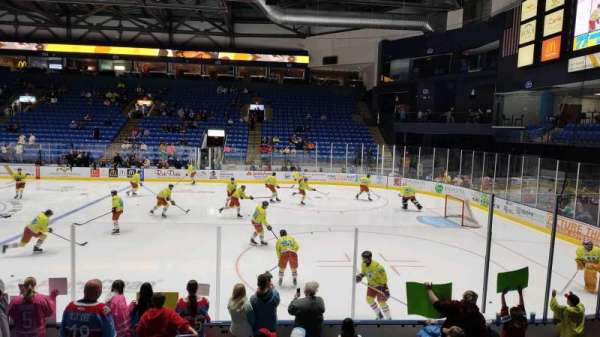 Grossinger Motors Arena, section: 115, row: J, seat: 22