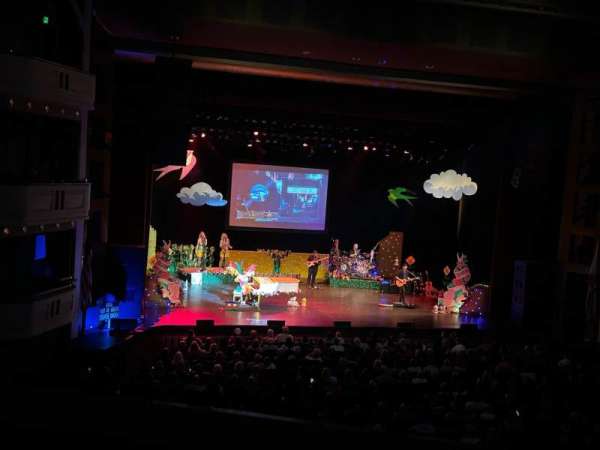 Mahaffey Theatre, section: Dress Circle (balcony), row: 1, seat: 34