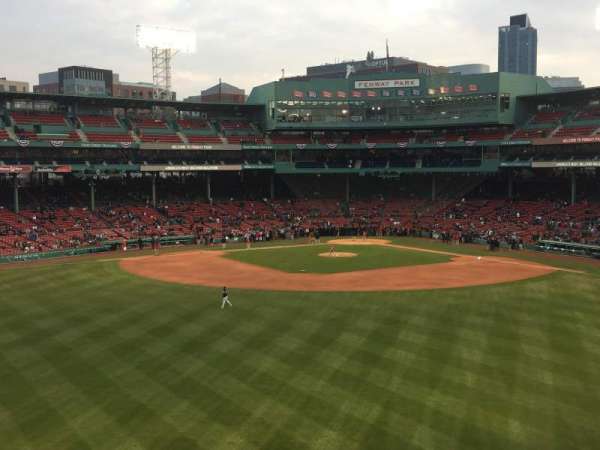 Fenway Park, section: Green Monster 10, row: 1, seat: 5