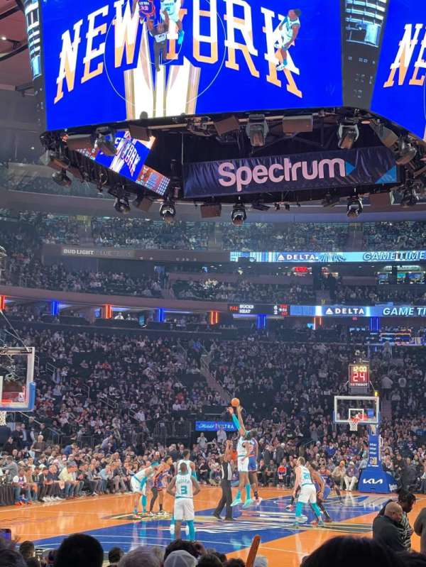 Madison Square Garden, section: 3, row: 13, seat: 10
