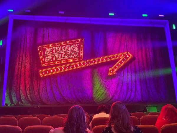 National Theatre, DC, section: Orchestra C, row: F, seat: 107