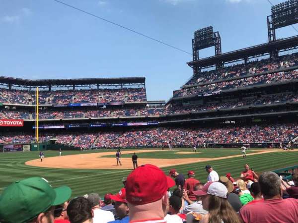 Citizens Bank Park, section: 135, row: 15, seat: 13