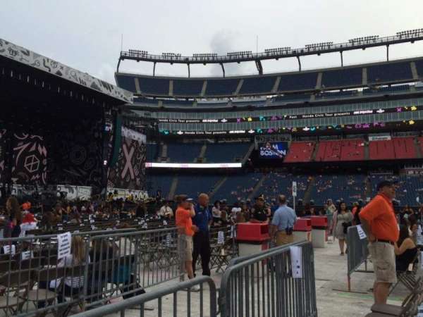 Gillette Stadium, section: Floor B5, row: 2, seat: 12