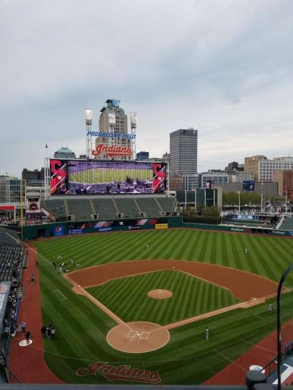 Progressive Field, section: 453, row: A, seat: 3