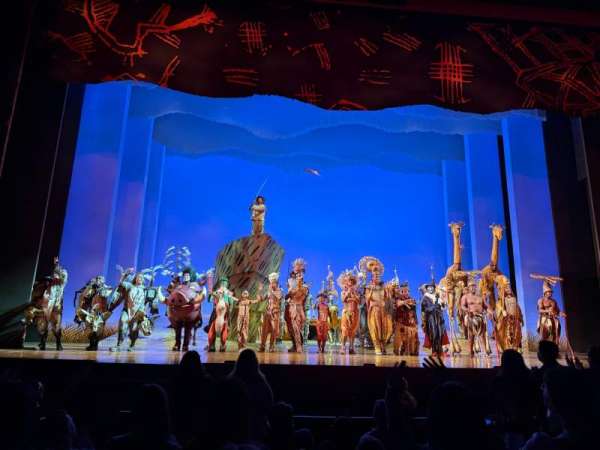 Minskoff Theatre, section: Orchestra C, row: G, seat: 109