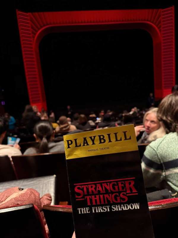 Marquis Theatre, section: Orchestra C, row: Q, seat: 106
