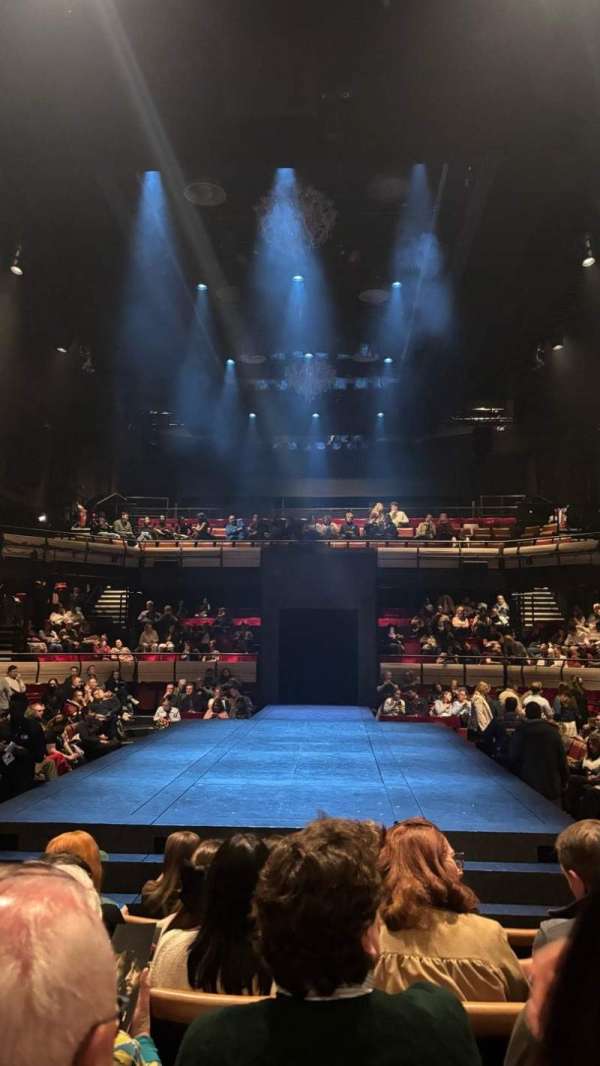 Bridge Theatre, section: Stalls, row: H, seat: 33