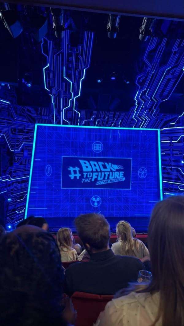 Adelphi Theatre, section: Dress Circle, row: F, seat: 21