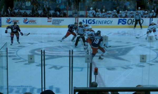 Nationwide Arena, section: 115, row: L, seat: 1