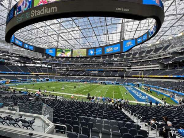 SoFi Stadium, section: 2E-12, row: 2, seat: 7