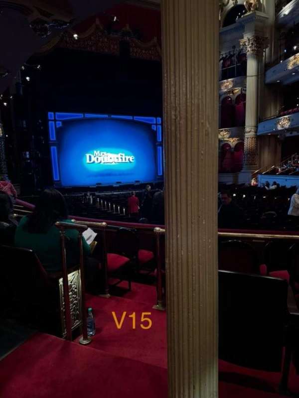 Academy of Music, section: Parquet Circle F, row: V, seat: 15