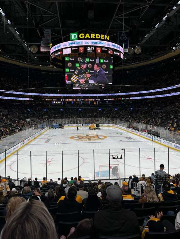TD Garden, section: 7, row: 18, seat: 4