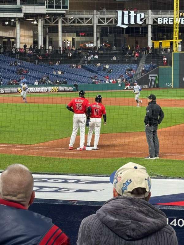 Progressive Field, section: 140, row: K, seat: 1