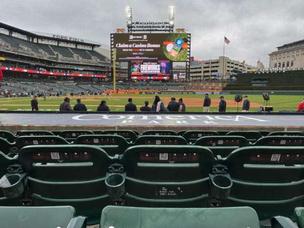 Comerica Park, section: 121, row: 12, seat: 7