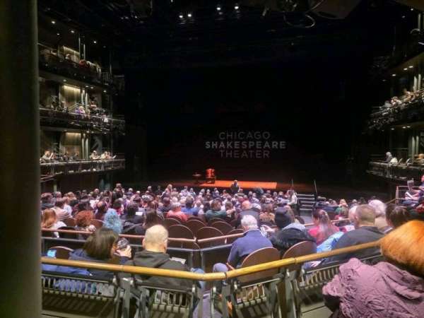 Chicago Shakespeare - Courtyard Theater, section: Lower Gallery, row: D, seat: 40