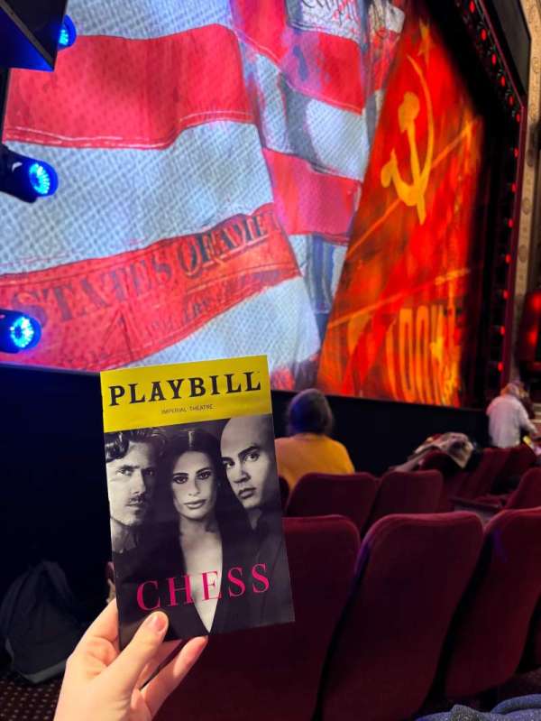 Imperial Theatre, section: Orchestra L, row: B, seat: 11