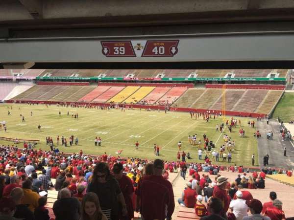 Jack Trice Stadium, section: 40, row: 47, seat: 1