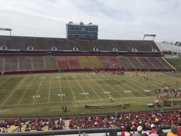 Jack Trice Stadium, section: V, row: 9, seat: 1