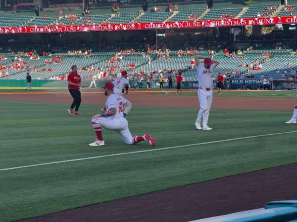 Angel Stadium, section: 109, row: A, seat: 15