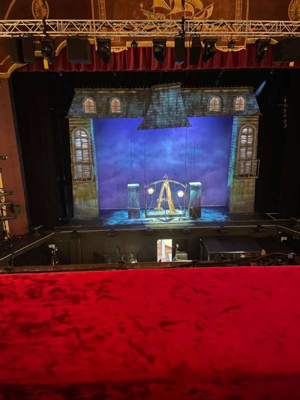 Liverpool Empire, section: Circle, row: A, seat: 38