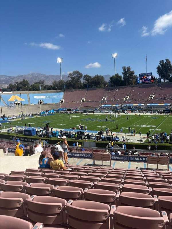 Rose Bowl, section: 20-H, row: 41, seat: 107
